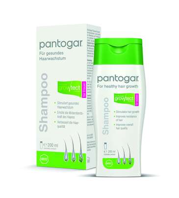 Sie sehen eine Packung Pantogar Hair Shampoo Women 200ml, Produktbild: 01 Pantogar Hair Shampoo Women 200ml, A-Nr.: 4839780 - 01