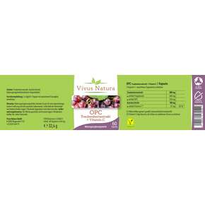 OPC Traubenkernextrakt + Vitamin C Kapseln, A-Nr.: 5758871 - 01