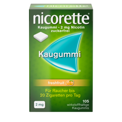 nicorette® Kaugummi freshfruit 2mg, A-Nr.: 3500074 - 01