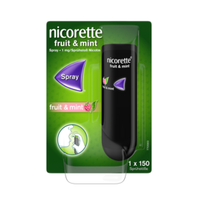 nicorette® Fruit &amp;amp; Mint Spray, 1mg/Sprühstoß, A-Nr.: 4952016 - 01