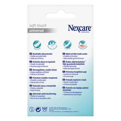 Nexcare™ Soft Touch Universal Pflaster, assortiert, 40/Packung, A-Nr.: 5680703 - 03