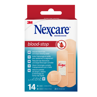 Nexcare™ Bloodstop Strips, 3 Grössen assortiert, 14 Stk., A-Nr.: 2996386 - 01