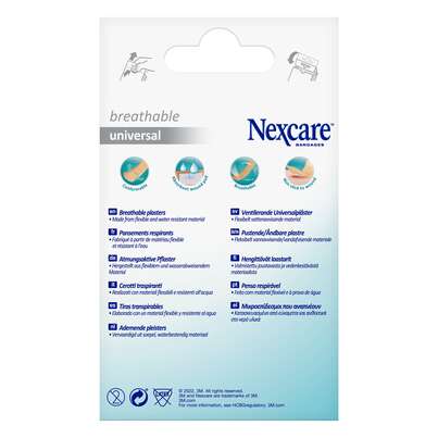 Nexcare™ Breathable Universal Pflaster, assortiert, 20/Packung, A-Nr.: 5680643 - 02