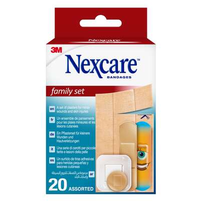 Nexcare™ Family Set, gemischt 20 Pflaster, A-Nr.: 5842117 - 01