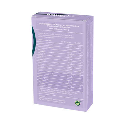 Sie sehen eine Packung BjökoVit Nerven Formel Kapseln vegan, Produktbild: 03 BjökoVit Nerven Formel Kapseln vegan, A-Nr.: 5174673 - 03