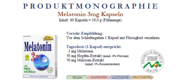 Espara Melatonin 3mg Kapseln, A-Nr.: 3957394 - 03