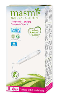 Sie sehen eine Packung Masmi Organic Care - Bio Tampons Light / Mini mit Applikator, Produktbild: 04 Masmi Organic Care - Bio Tampons Light / Mini mit Applikator, A-Nr.: 4531183 - 04