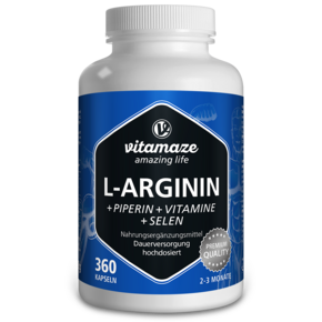 Vitamaze L-Arginin 750mg hochdosiert +Piperin u. Vitamine, A-Nr.: 5179481 - 01