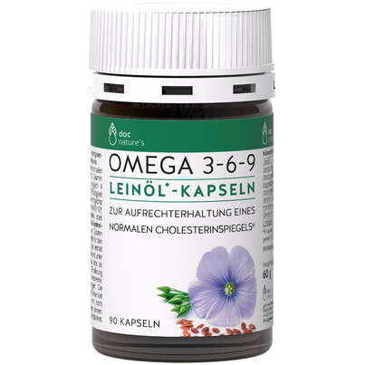 doc nature‘s OMEGA 3-6-9 Leinöl*-Kapseln, A-Nr.: 5405799 - 01