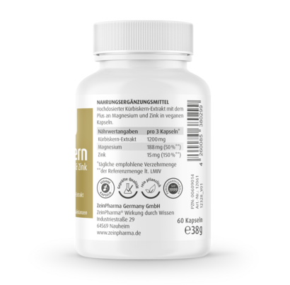 Zeinpharma Kürbiskern 400 mg Kapseln, A-Nr.: 3818758 - 03