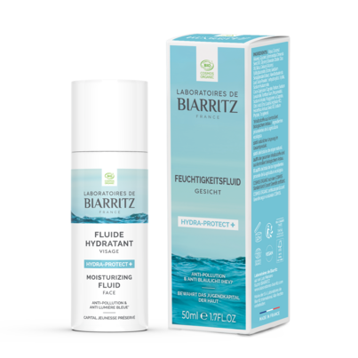 Sie sehen eine Packung Hydra-Protect + feuchtigkeitsspendendes Fluid Gesicht LdB, Produktbild: 04 Hydra-Protect + feuchtigkeitsspendendes Fluid Gesicht LdB, A-Nr.: 5571492 - 04