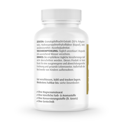 Zeinpharma Granatapfel Extrakt 500 mg Kapseln, A-Nr.: 3874627 - 02