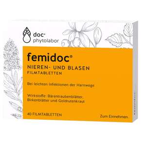 femidoc® NIEREN- UND BLASEN FILMTABLETTEN, A-Nr.: 4965757 - 01