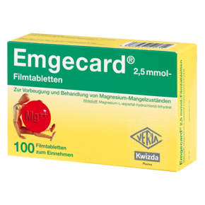 Emgecard 2,5 mmol-Filmtabletten, A-Nr.: 3521716 - 01