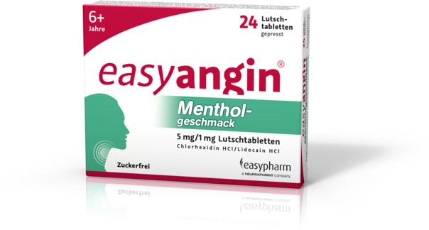 easyangin mit Mentholgeschmack 5mg/1mg Lutschtabletten, A-Nr.: 3913706 - 01