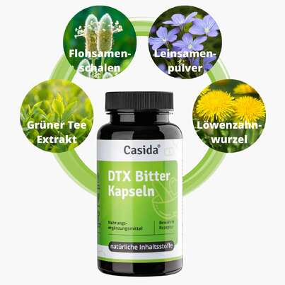 Casida DTX Bitter Kapseln, A-Nr.: 5429825 - 02