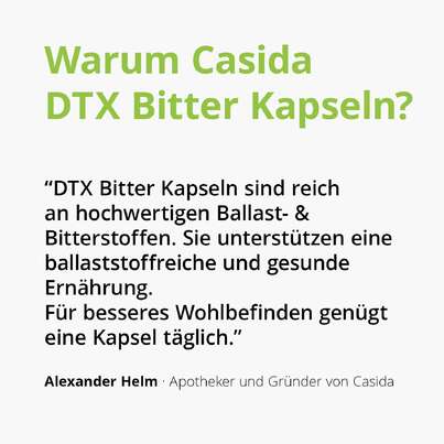 Casida DTX Bitter Kapseln, A-Nr.: 5429825 - 03