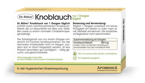 Dr. Böhm Knoblauch nur 1 Dragee täglich, A-Nr.: 2552442 - 03