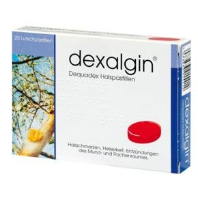 Dexalgin dequadex Halspastillen, A-Nr.: 3915415 - 01