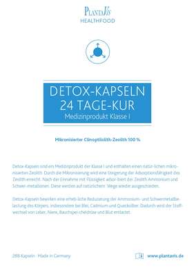 Sie sehen eine Packung Detox Kapseln 24 Tage Kur, Produktbild: 03 Detox Kapseln 24 Tage Kur, A-Nr.: 4488949 - 03