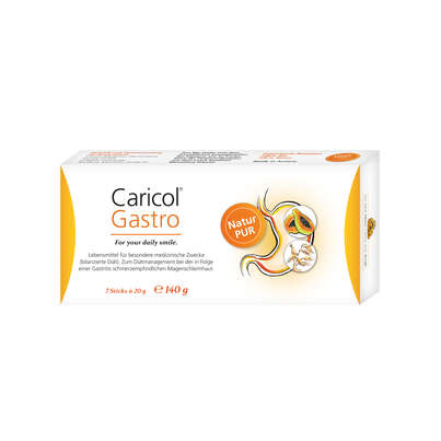 Sie sehen eine Packung Caricol®-Gastro 7 x 20g, Produktbild: 01 Caricol®-Gastro 7 x 20g, A-Nr.: 5799746 - 01
