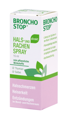 Bronchostop direkt Hals- und Rachenspray, A-Nr.: 3915817 - 01