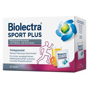 Biolectra® SPORT PLUS Trinkgranulat 20 ST, A-Nr.: 5700156 - 01