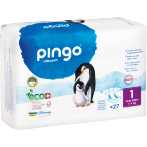 Bio Windeln Nr.1 New Born 2-5kg Pinguin – Pingo Swiss, A-Nr.: 4559514 - 01
