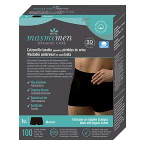 Bio Inkontinenz Men Boxershorts - Größe M - Schwarz - MASMI, A-Nr.: 5777118 - 01