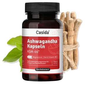 Ashwagandha Kapseln KSM-66® plus Magnesium, Zink und Vitamin B6, A-Nr.: 5820713 - 01