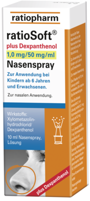 ratioSoft® PLUS Dexpanthenol 1,0 mg Nasenspray, A-Nr.: 4214011 - 01