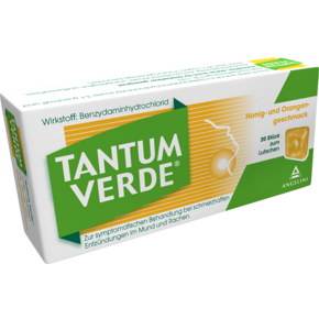 Tantum Verde® Pastillen Honig- und Orangengeschmack, A-Nr.: 3762526 - 01