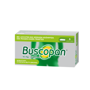 Buscopan®  10 mg - Zäpfchen, A-Nr.: 0008763 - 01