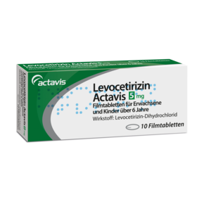 Levocetirizin Actavis 5 mg Filmtabletten 10ST, A-Nr.: 3542871 - 01