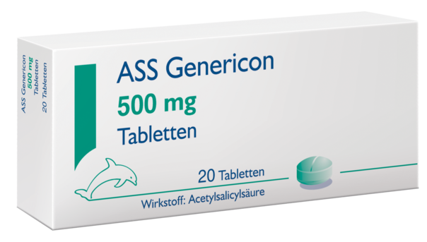 ASS Genericon® 500 mg Tabletten, A-Nr.: 1078530 - 01