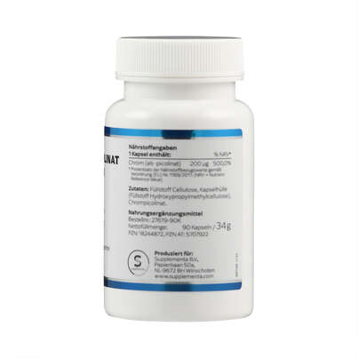 Chrompicolinat 200 mcg Klean Labs Kapseln, A-Nr.: 5707922 - 02