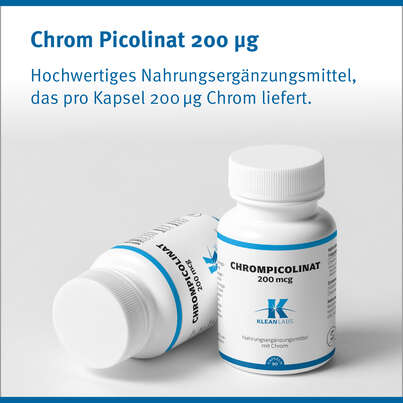 Chrompicolinat 200 mcg Klean Labs Kapseln, A-Nr.: 5707922 - 06
