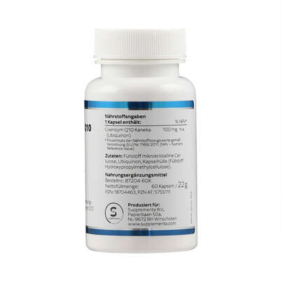 Coenzym Q-10 100 mg Klean Labs Kapseln, A-Nr.: 5755111 - 02
