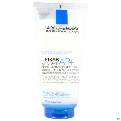 Sie sehen eine Packung La Roche Posay Koerperpflege Lipikar Syndet Ap+ 200ml, Produktbild: 01 La Roche Posay Koerperpflege Lipikar Syndet Ap+ 200ml, A-Nr.: 4544783 - 01