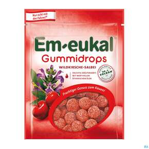 Em-eukal Gummidrops Zuckerhaltig Wildkirsche-salbei 90g, A-Nr.: 4517102 - 01