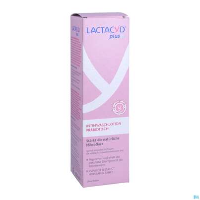 Sie sehen eine Packung Lactacyd Intimwaschlotion +praebiotisch Lactacyd Plus 50000 250ml, Produktbild: 03 Lactacyd Intimwaschlotion +praebiotisch Lactacyd Plus 50000 250ml, A-Nr.: 5605050 - 03