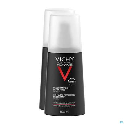 Vichy Homme Deodorant/zerstaeuber 2x100 200ml, A-Nr.: 4736347 - 01