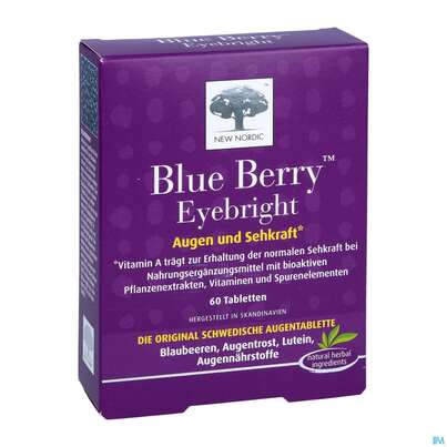 Sie sehen eine Packung Blue Berry Tabl New Nordic 60st, Produktbild: 04 Blue Berry Tabl New Nordic 60st, A-Nr.: 3094970 - 04