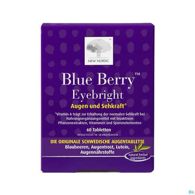 Sie sehen eine Packung Blue Berry Tabl New Nordic 60st, Produktbild: 05 Blue Berry Tabl New Nordic 60st, A-Nr.: 3094970 - 05