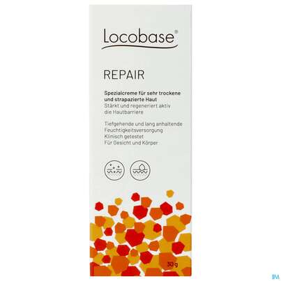 Sie sehen eine Packung Locobase Repair Creme 30g, Produktbild: 01 Locobase Repair Creme 30g, A-Nr.: 3156240 - 01