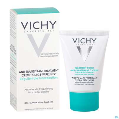 Sie sehen eine Packung Vichy Deocreme Regulierend 7 Tage Wirkung 30ml, Produktbild: 12 Vichy Deocreme Regulierend 7 Tage Wirkung 30ml, A-Nr.: 2618833 - 12