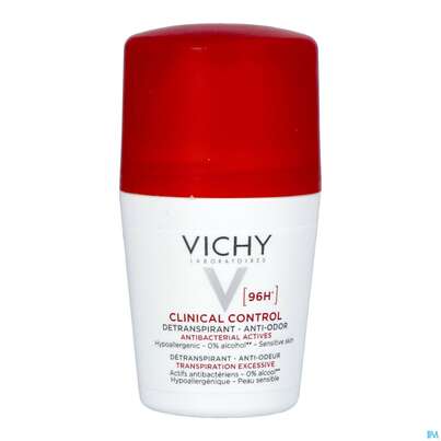 Sie sehen eine Packung Vichy Deodorant Antitranspirant/roll-on Clinical Contr 96h 50ml, Produktbild: 04 Vichy Deodorant Antitranspirant/roll-on Clinical Contr 96h 50ml, A-Nr.: 5571575 - 04