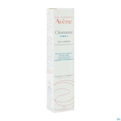 Sie sehen eine Packung Avene Cleanance Mattierende Emulsion 40ml, Produktbild: 04 Avene Cleanance Mattierende Emulsion 40ml, A-Nr.: 5379145 - 04