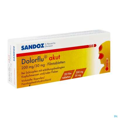 Dolorflu Akut Filmtabl 200mg/30mg 20st, A-Nr.: 4460371 - 02