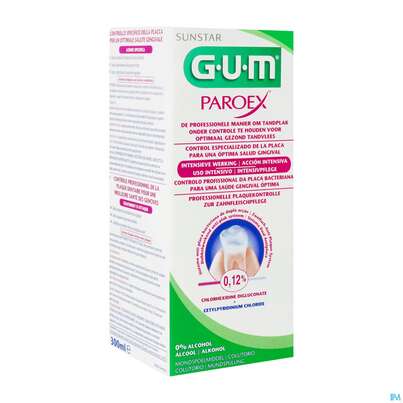 Sie sehen eine Packung Mundwasser/spuelung Gum Mundspuelung Paroex Chx O.alk 0,12% Kurzzeitpflege 1784 300ml, Produktbild: 02 Mundwasser/spuelung Gum Mundspuelung Paroex Chx O.alk 0,12% Kurzzeitpflege 1784 300ml, A-Nr.: 3115293 - 02